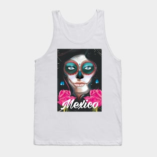 Mexico Day of the Dead travel poster Tank Top